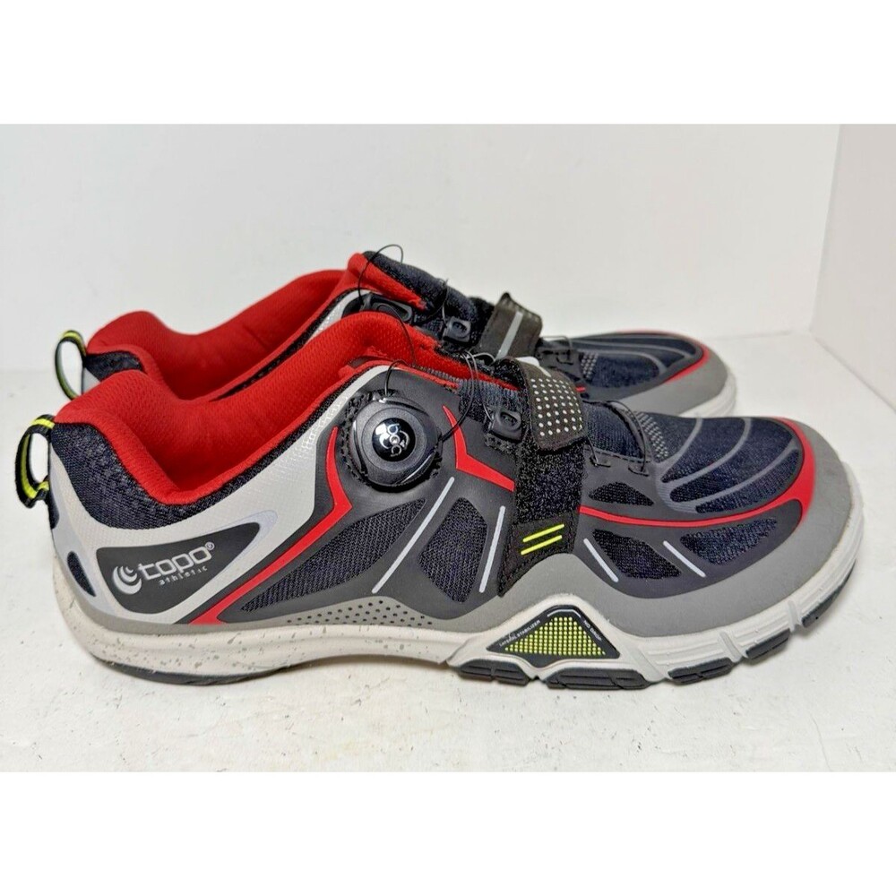 Topo Athletic Shoes Men Sz 10 BOA Sante Black Red Workout Training zero drop NWT
